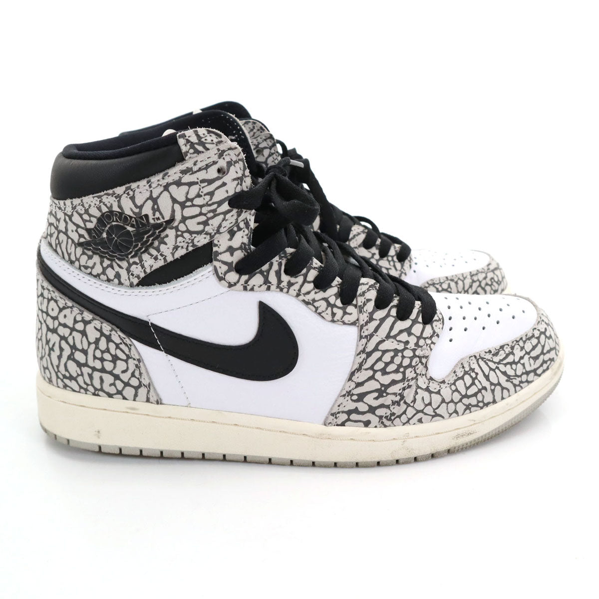 NIKE ナイキ エアジョーダン 1 レトロ ハイ OG エレファント柄 スニーカー 27.5 ホワイト DZ5485-052 AIR JORDAN 箱付き メンズ