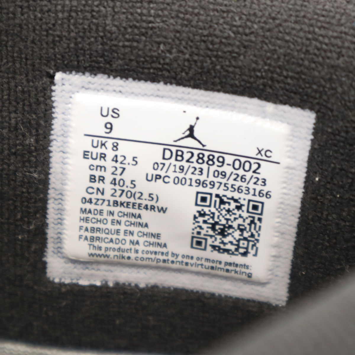 NIKE ナイキ エア ジョーダン 1 エレメント ゴアテックス スニーカー 27 ブラック DB2889-002 AIR JORDAN 箱付き メンズ