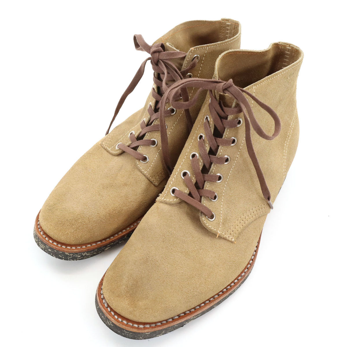 Brass shoe co ブラスシューコー 日本製 スエード ブーツ ベージュ シューキーパー付き シューズ メンズ