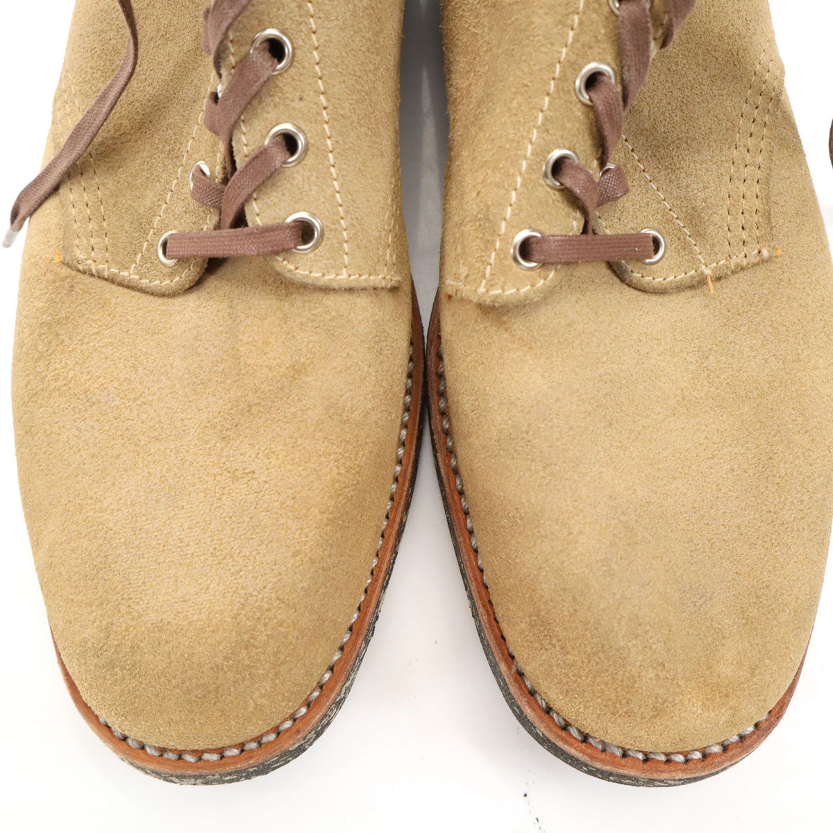 Brass shoe co ブラスシューコー 日本製 スエード ブーツ ベージュ シューキーパー付き シューズ メンズ