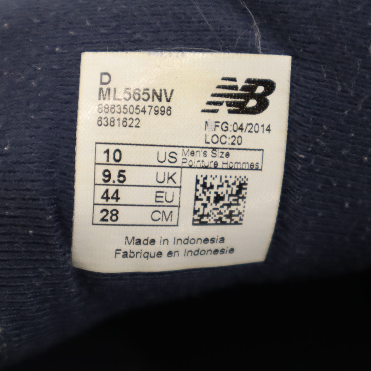 NEW BALANCE ニューバランス 565 スニーカー 28 ネイビー メンズ