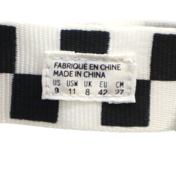 未使用 スイコック チェッカー柄 ストラップ サンダル US 9 ブラック SUICOKE メンズ