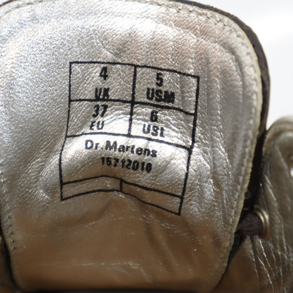 ドクターマーチン イギリス製 総柄 ショートブーツ UK4 ブラウン系 Dr.Martens レディース