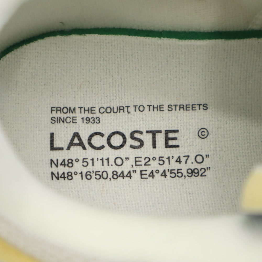 LACOSTE ラコステ スニーカー USA 11.5(JP 285) ベージュ系 箱付き メンズ