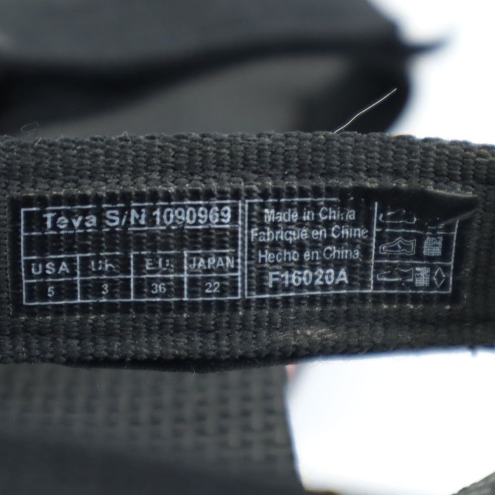Teva テバ サンダル 22 ブラック レディース