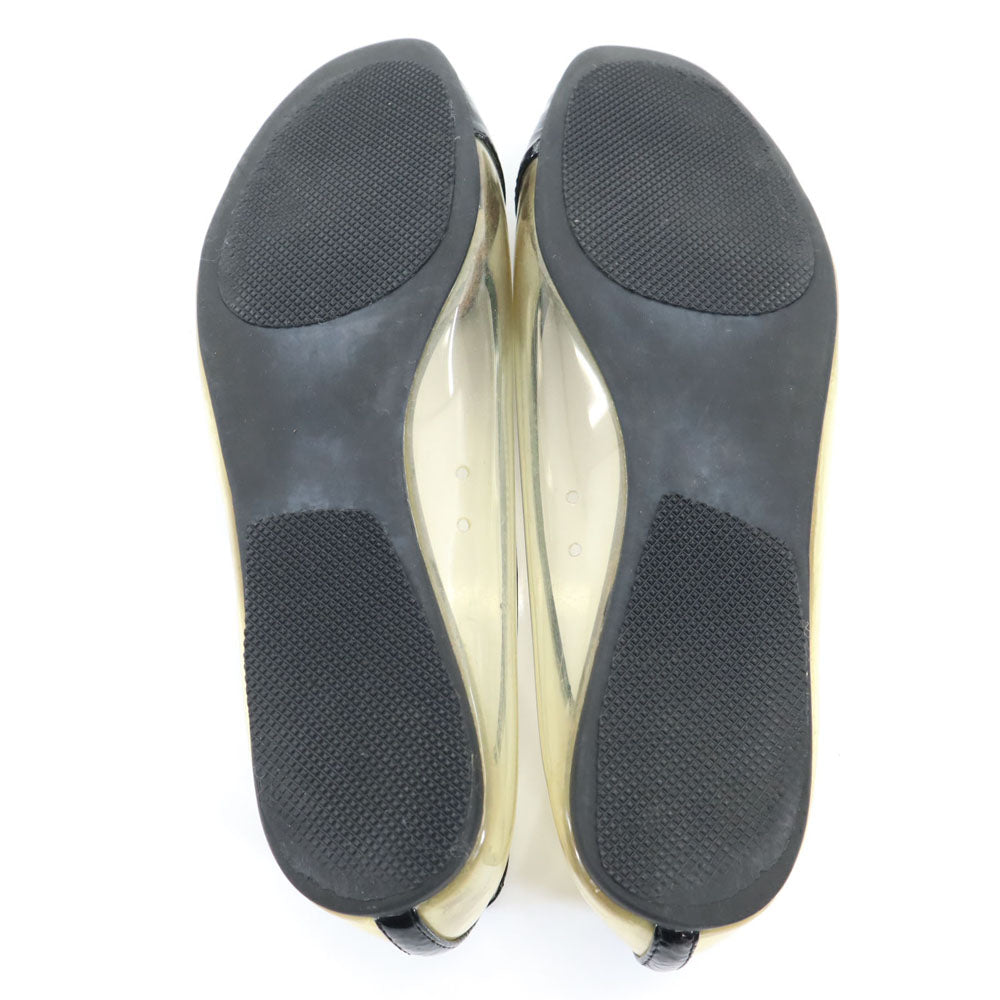 ローズバッド ジェフリーキャンベル クリア シューズ 37 クリア系×ブラック ROSE BUD By Jeffrey Campbell スケルトン レディース