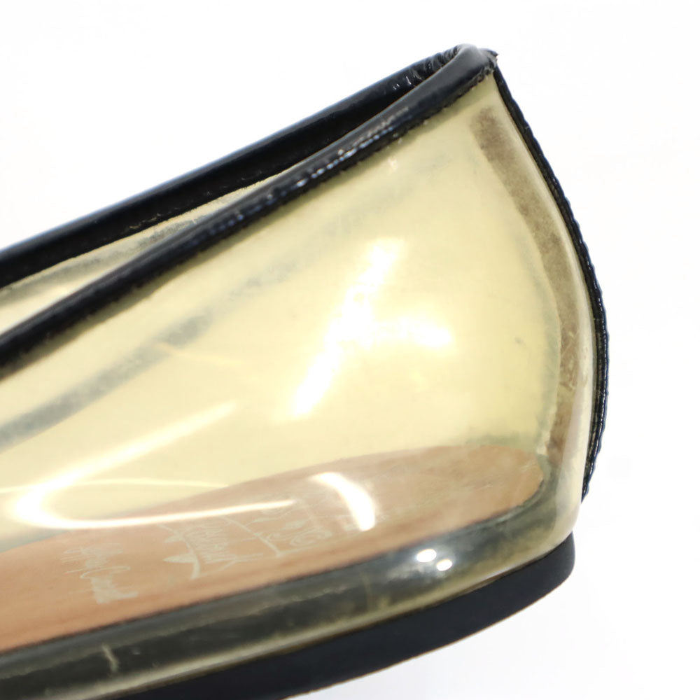 ローズバッド ジェフリーキャンベル クリア シューズ 37 クリア系×ブラック ROSE BUD By Jeffrey Campbell スケルトン レディース