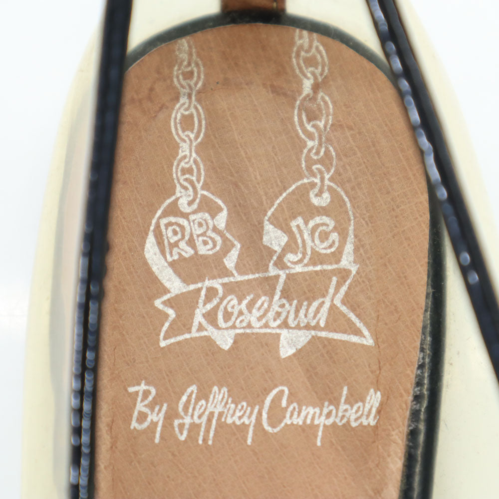 ROSE BUD ローズバッド ジェフリーキャンベル クリア シューズ 37 クリア系×ブラック By Jeffrey Campbell スケルトン レディース