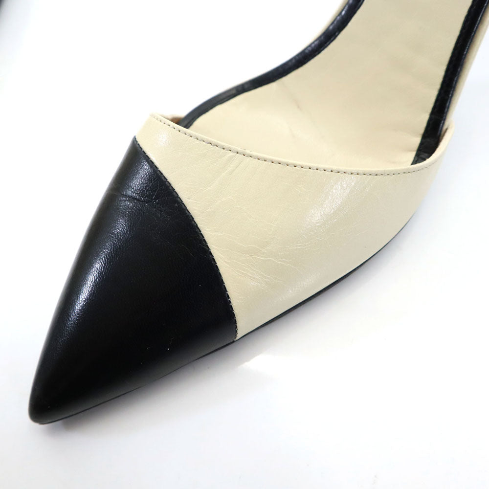 GIORGIO ARMANI ジョルジオアルマーニ パンプス 37 1/2 ベージュ ヒール レディース