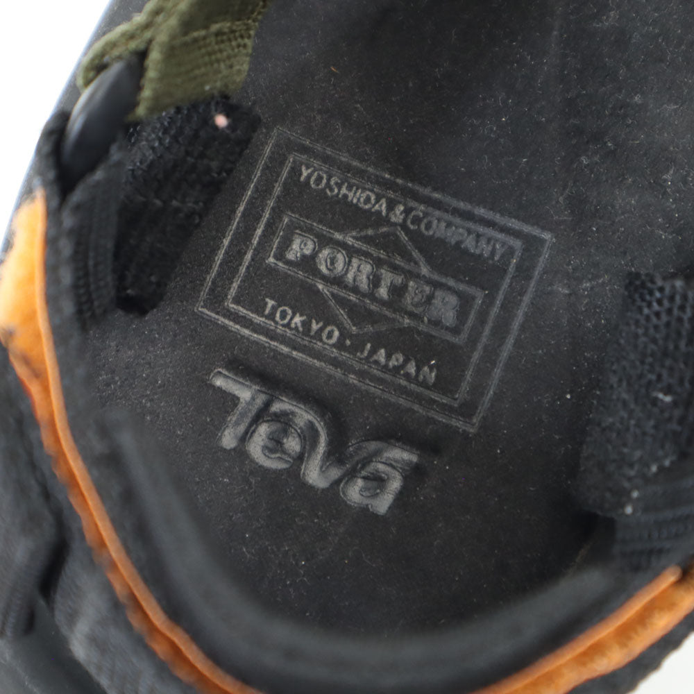 Teva テバ × ポーター コラボ スポーツ サンダル 25 黒×カーキ × PORTER メンズ
