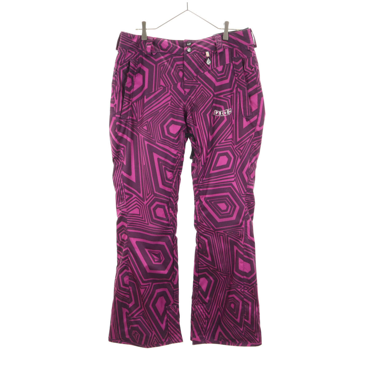 VOLCOM ボルコム NIMBUS 総柄 スノーボード パンツ L パープル系 スキー メンズ