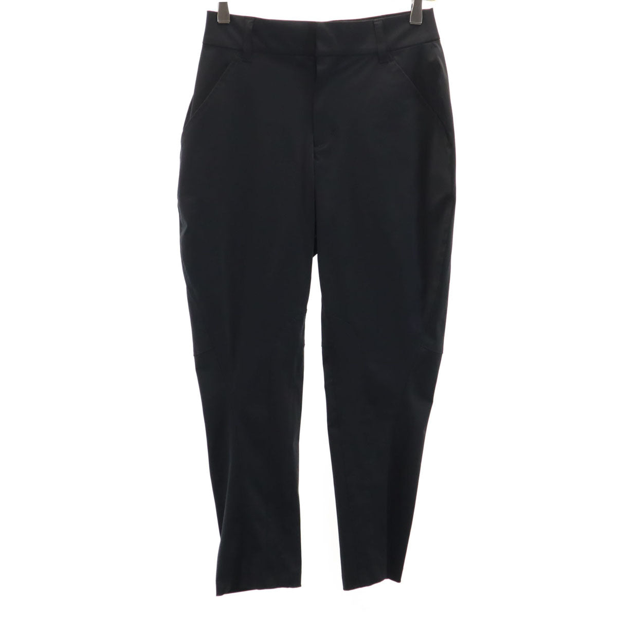 β ベータ 日本製 クロップドパンツ 7 ブラック レディース