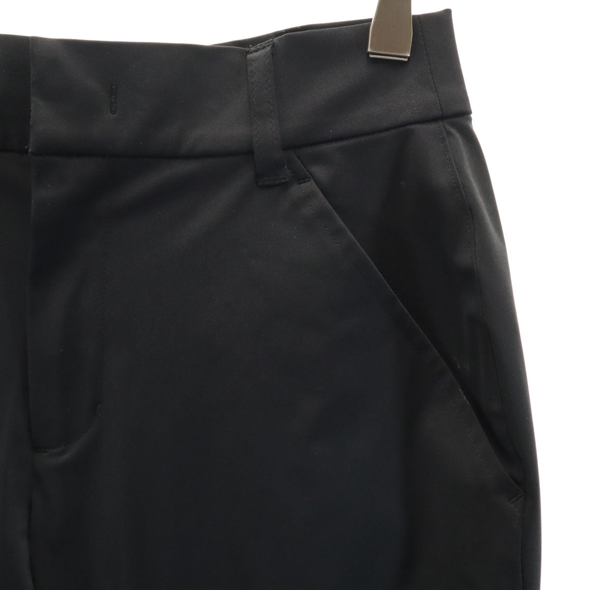 β ベータ 日本製 クロップドパンツ 7 ブラック レディース