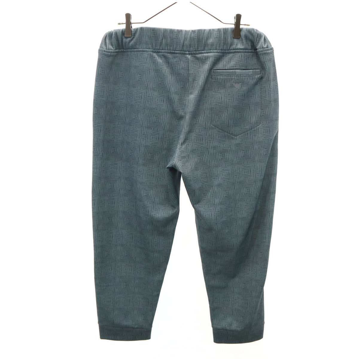 Emporio Armani エンポリオアルマーニ ポルトガル製 総柄 クロップドパンツ L グレー メンズ