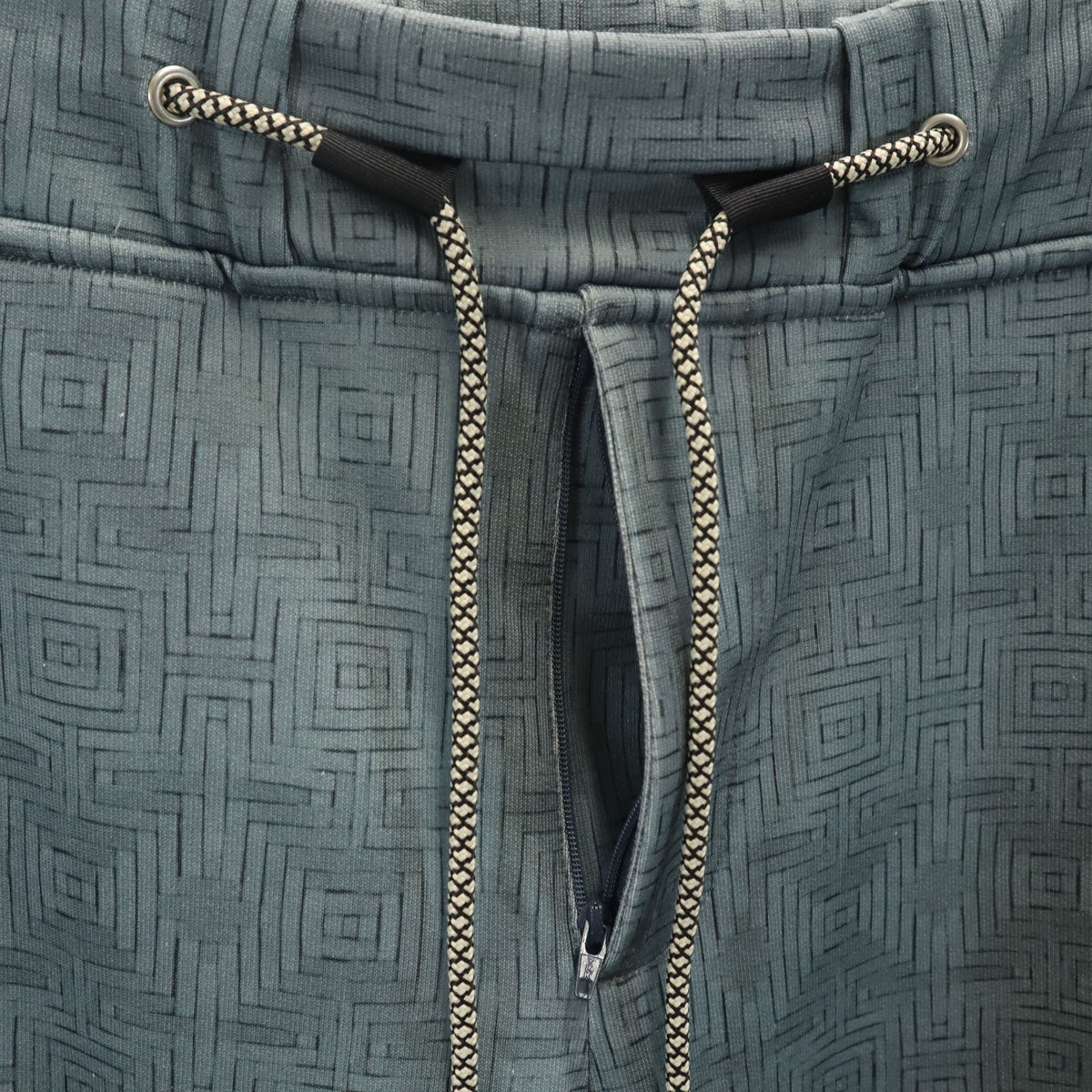 Emporio Armani エンポリオアルマーニ ポルトガル製 総柄 クロップドパンツ L グレー メンズ