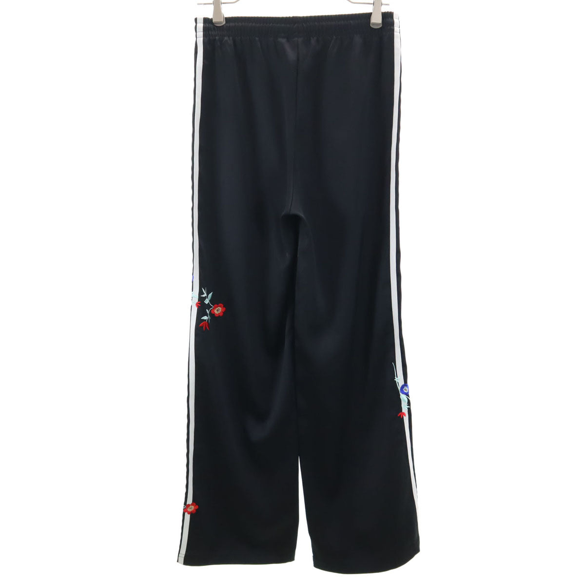 adidas Originals アディダスオリジナルス フローラル刺繍 ファイヤーバード トラックパンツ S ブラック ジャージ レディース