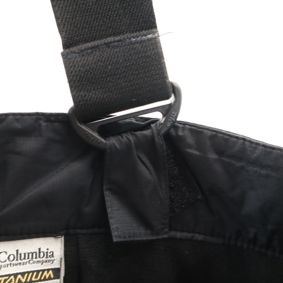 Columbia コロンビア スノーボード サスペンダー付き パンツ S ブラック 裏フリース アウトドア レディース