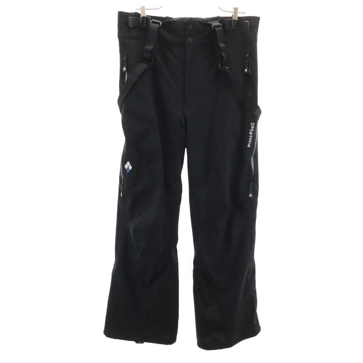 mont-bell モンベル スキー ドライテック インシュレーテッドビブ パンツ M ブラック アウトドア メンズ