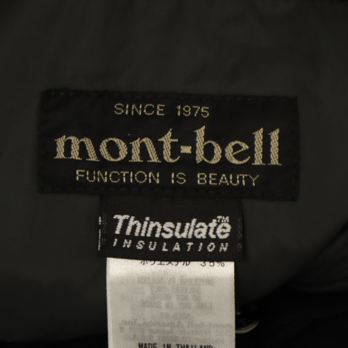 mont-bell モンベル スキー ドライテック インシュレーテッドビブ パンツ M ブラック アウトドア メンズ