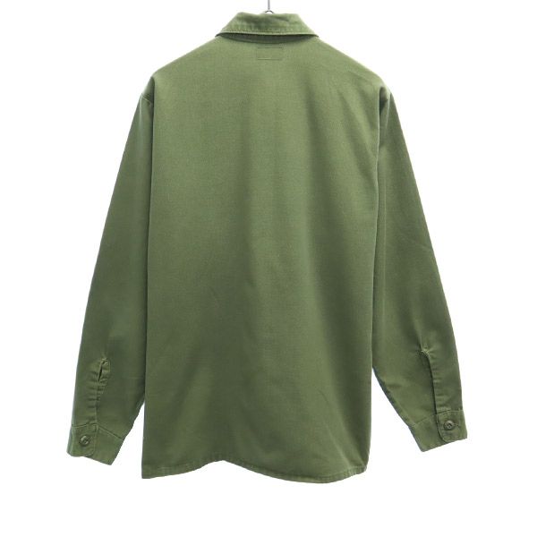 ユーエスアーミ 77年製 後期型4th ユーティリティ シャツ カーキ U.S.ARMY メンズ