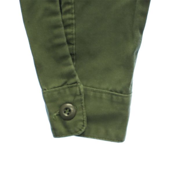 ユーエスアーミ 77年製 後期型4th ユーティリティ シャツ カーキ U.S.ARMY メンズ