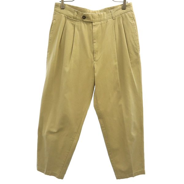 HUGO BOSS ヒューゴボス イタリア製 2タック チノパンツ ベージュ メンズ