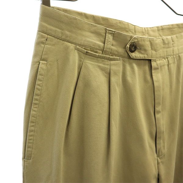 HUGO BOSS ヒューゴボス イタリア製 2タック チノパンツ ベージュ メンズ