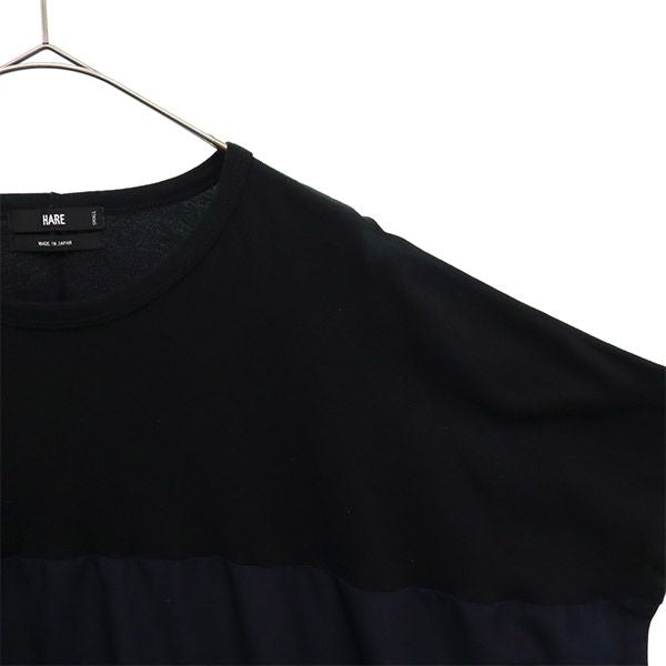 ハレ 日本製 半袖 Tシャツ S ブラック HARE メンズ