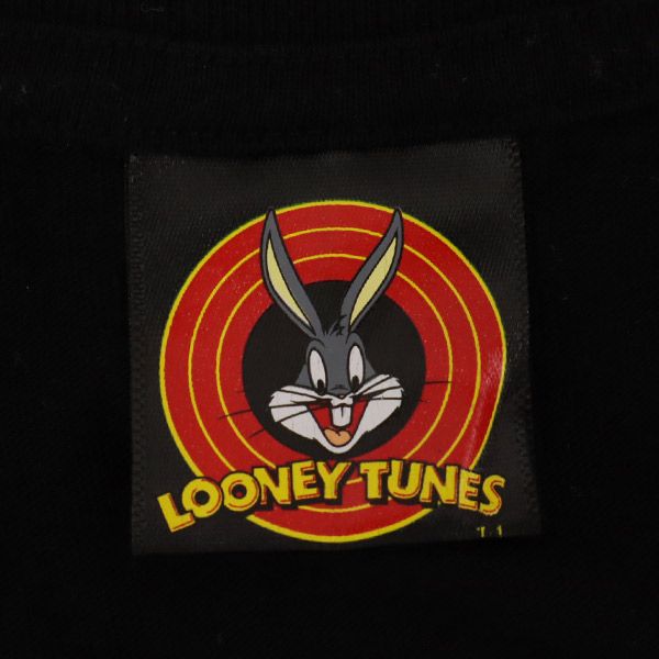 ルーニーテューンズ プリント 半袖 Tシャツ M ブラック LOONEY TUNES メンズ