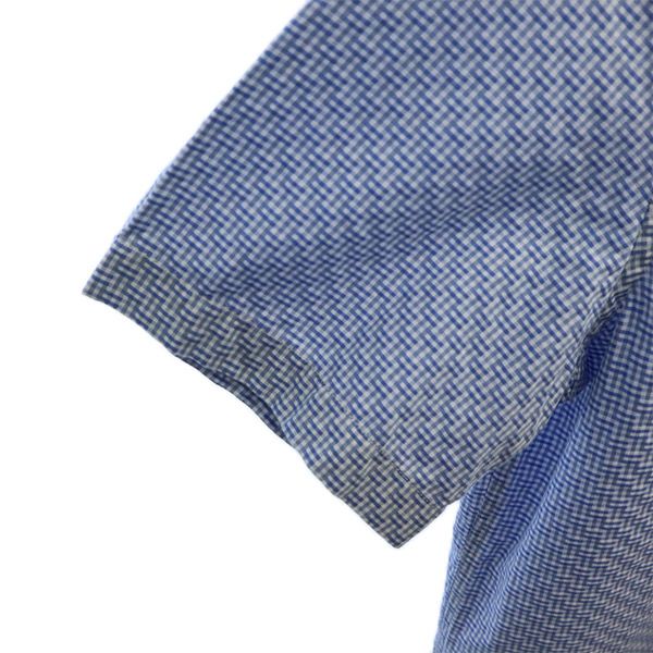 未使用 Victorinox ビクトリノックス 総柄 半袖 シャツ XS ブルー系 メンズ