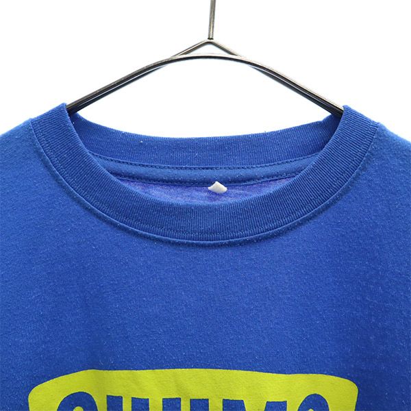 チャムス ロゴ プリント 半袖 Tシャツ WM ブルー CHUMS アウトドア レディース