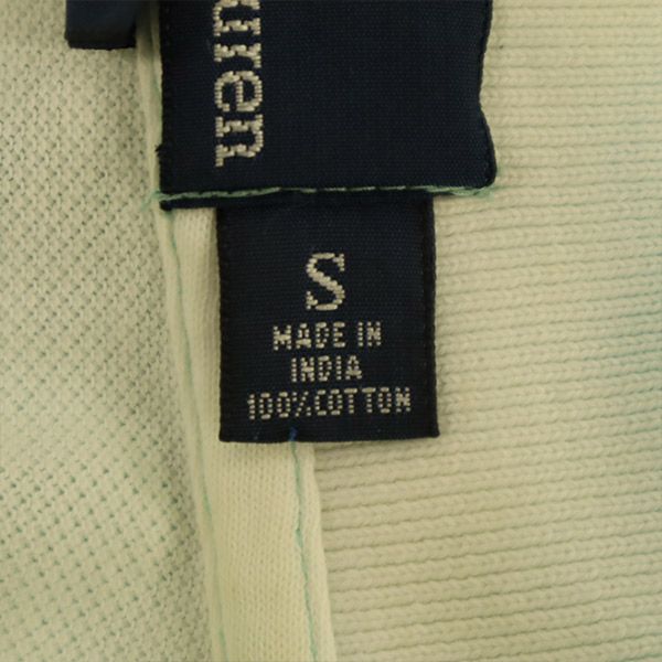 ポロバイラルフローレン 総柄 半袖 ポロシャツ S グリーン系 Polo by Ralph Lauren 鹿の子 カスタムフィット メンズ