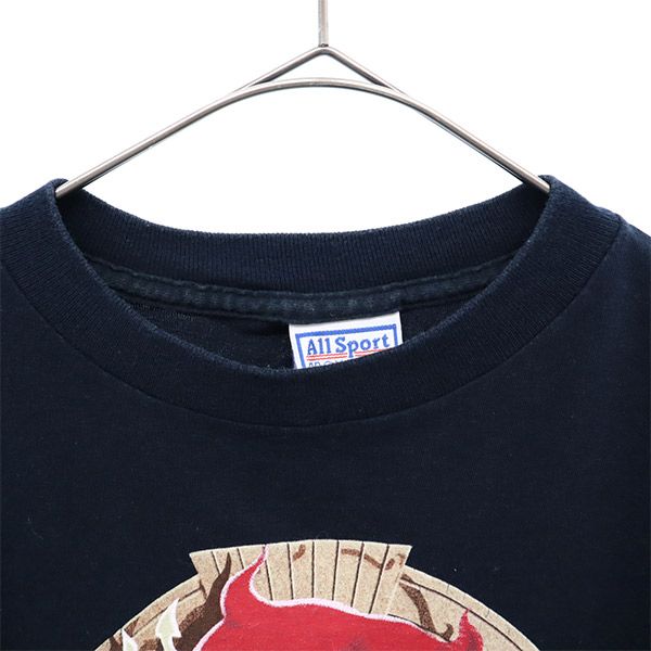 オールスポーツ 90s USA製 ベティーブーププリント 半袖 Tシャツ Youth M ブラック ALL SPORTS レディース