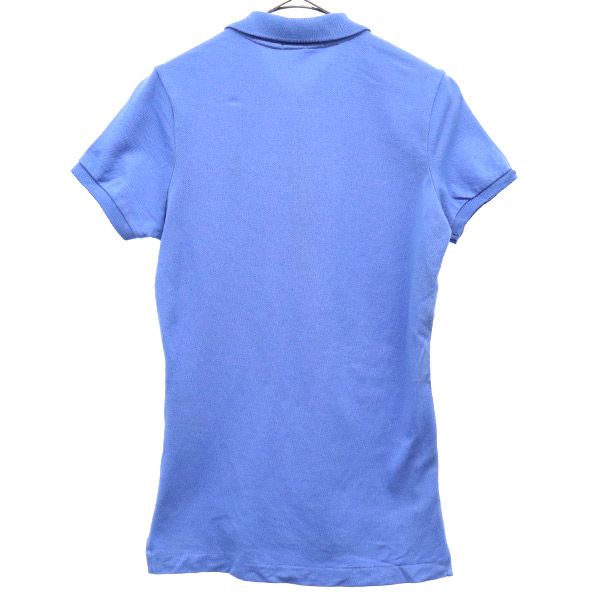 ラルフローレン 半袖 ポロシャツ M ブルー RALPH LAUREN 鹿の子 レディース