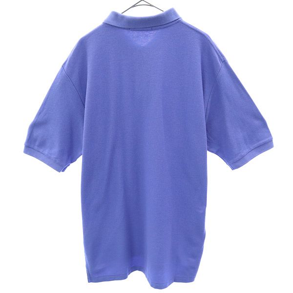 ポロバイラルフローレン 半袖 ポロシャツ LL ブルー系 Polo by Ralph Lauren 鹿の子 メンズ
