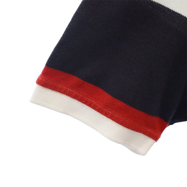 ティンバーランド ボーダー 半袖 ポロシャツ M Timberland 鹿の子 メンズ