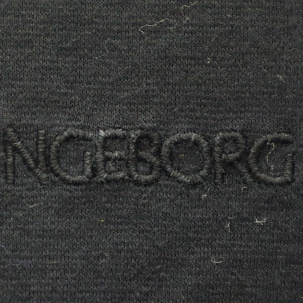 インゲボルグ 刺繍 半袖 Tシャツ L ブラック INGEBORG レディース