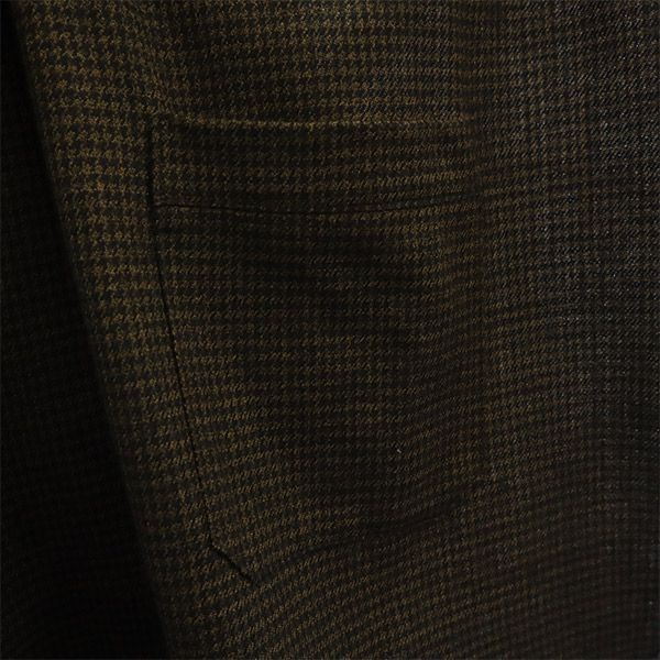 ティーマイケル 総柄 ウールコート 48 ブラウン T.MICHAEL メンズ