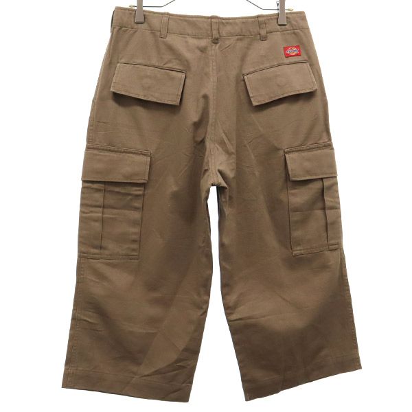 ディッキーズ ワーク カーゴパンツ L ブラウン Dickies クロップド丈 メンズ