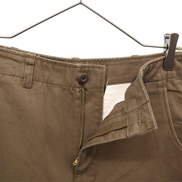 ディッキーズ ワーク カーゴパンツ L ブラウン Dickies クロップド丈 メンズ