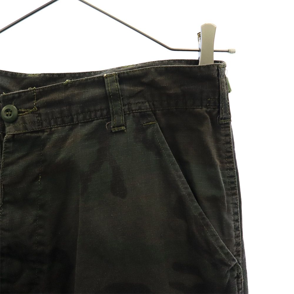 NBBK 迷彩 カーゴパンツ L グリーン系 NBBK カモフラ メンズ