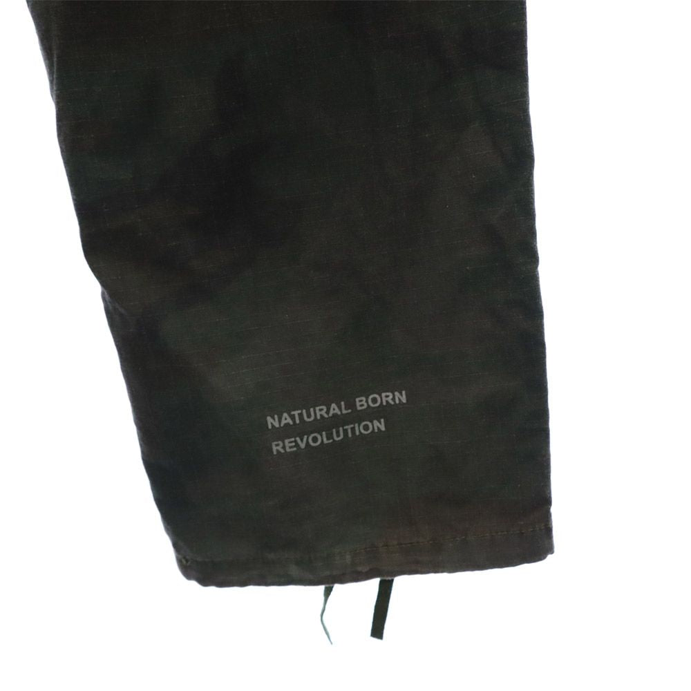 NBBK 迷彩 カーゴパンツ L グリーン系 NBBK カモフラ メンズ