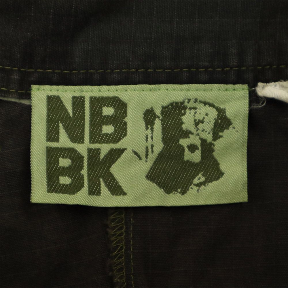 NBBK 迷彩 カーゴパンツ L グリーン系 NBBK カモフラ メンズ