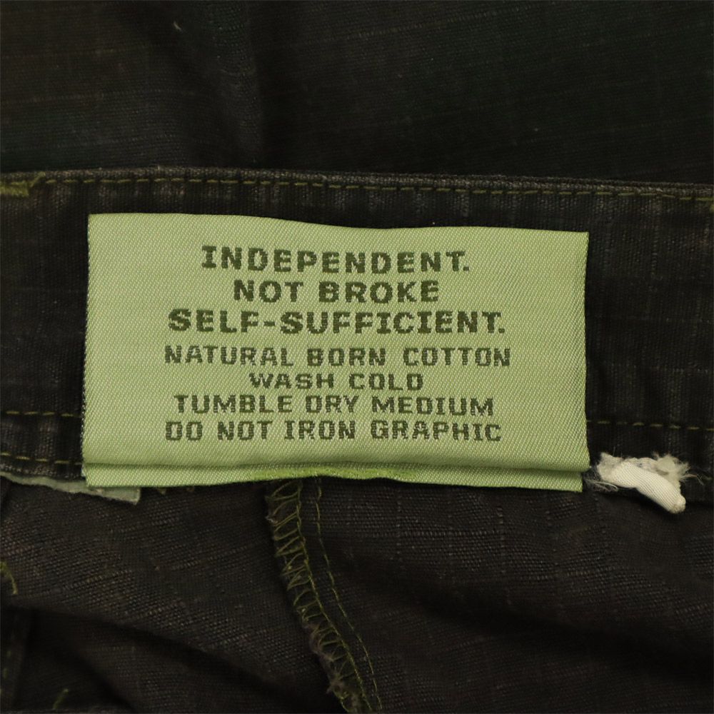 NBBK 迷彩 カーゴパンツ L グリーン系 NBBK カモフラ メンズ