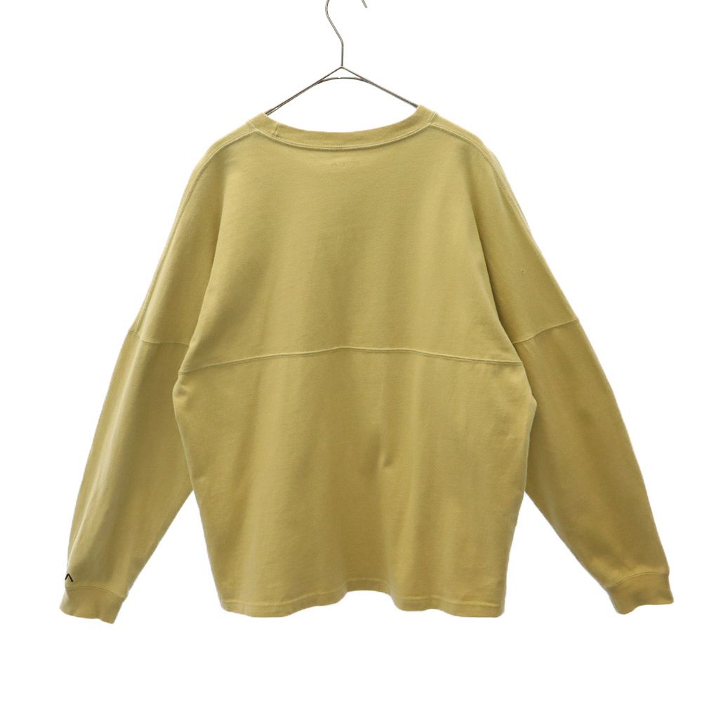 ルーカ ロゴワッペン 長袖 Tシャツ XS ベージュ RVCA ロゴ刺繍 メンズ