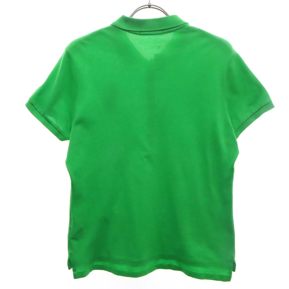 ラルフローレン ロゴビーズ 半袖 ポロシャツ 7f グリーン RALPH LAUREN 鹿の子地 レディース