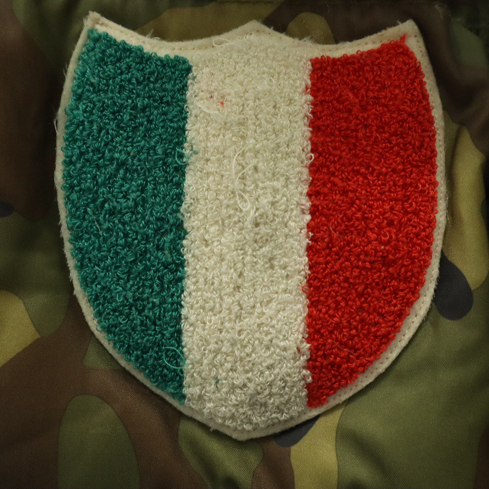 HYDROGEN ハイドロゲン 迷彩柄 BRONZAJI ダウンジャケット M カーキ フード着脱可 ワッペン メンズ