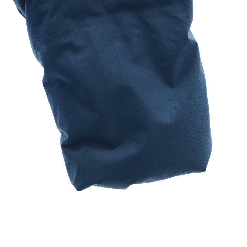 ユニクロ フード付き シームレス ダウンジャケット M ブルー UNIQLO メンズ