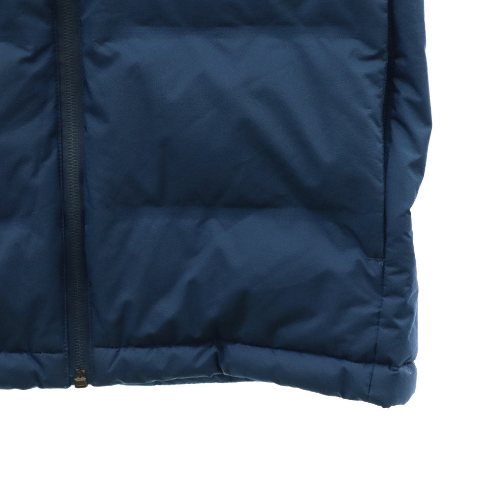 ユニクロ フード付き シームレス ダウンジャケット M ブルー UNIQLO メンズ