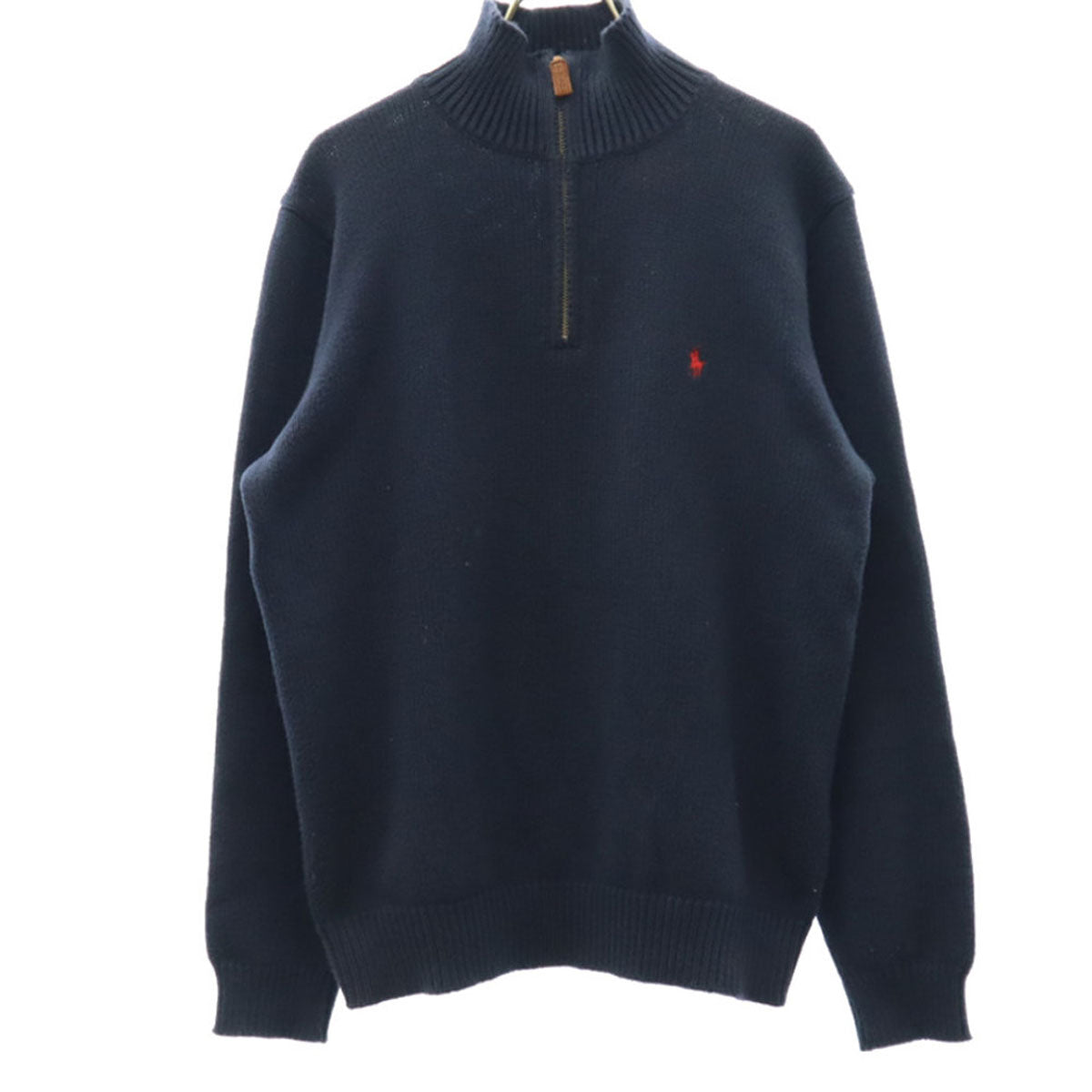 Polo by Ralph Lauren ポロバイラルフローレン 長袖 ハーフジップ コットン ニット M ネイビー セーター メンズ